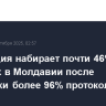 Оппозиция набирает почти 46% на выборах в Молдавии после обработки более 96% протоколов