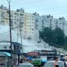 Рынок на Тихой во Владивостоке горит