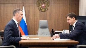 Дмитрий Патрушев провёл рабочую встречу с губернатором Орловской области Андреем Клычковым Дмитрий Патрушев провёл рабочую встречу с губернатором Орловской области Андреем Клычковым