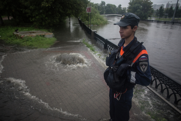 В Москве уровень Яузы из-за дождей поднялся на 2,5 метра