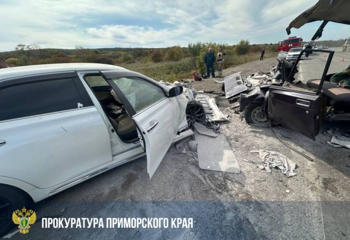Лобовое столкновение унесло жизни двух человек на трассе Хабаровск-Владивосток