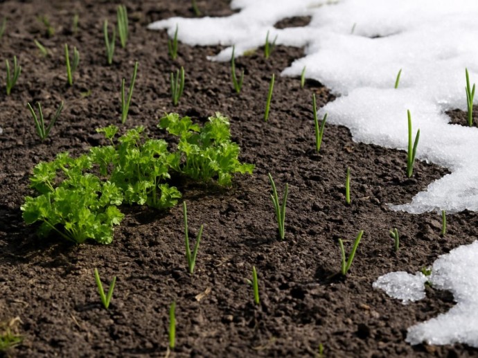 Осенние посевы, дают самый ранний весенний урожай