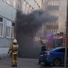 В Пензе полыхает здание администрации Ленинского района