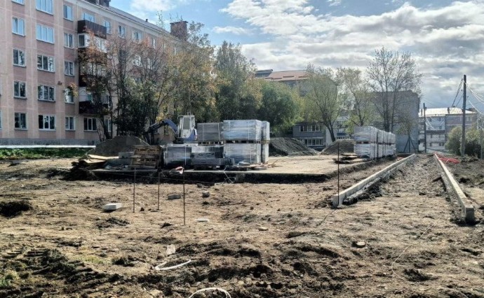 Большую детскую площадку возведут в Долинске до конца года
