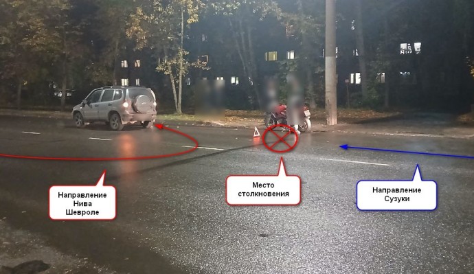 Мотоциклист получил травмы на дороге в Костроме, потому что его не заметили Мотоциклист получил травмы на дороге в Костроме, потому что его не заметили