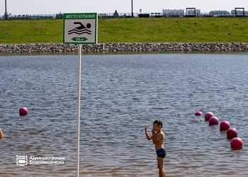 В Благовещенске снизилось число детей у водоемов без взрослых