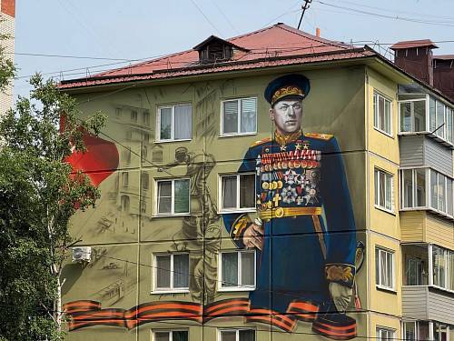 В Благовещенске открыли «Мурал Победы»