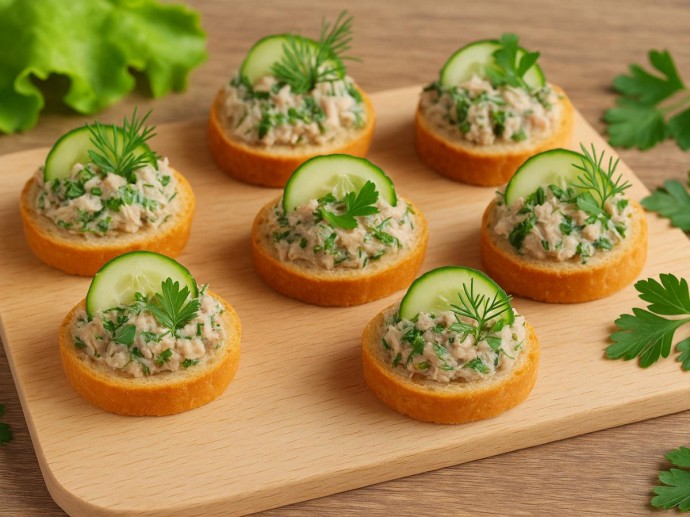 Бутерброды с печенью трески как альтернатива шпротам