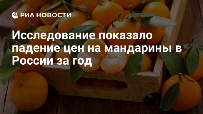 Исследование показало падение цен на мандарины в России за год