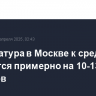 Температура в Москве к среде понизится примерно на 10-13 градусов
