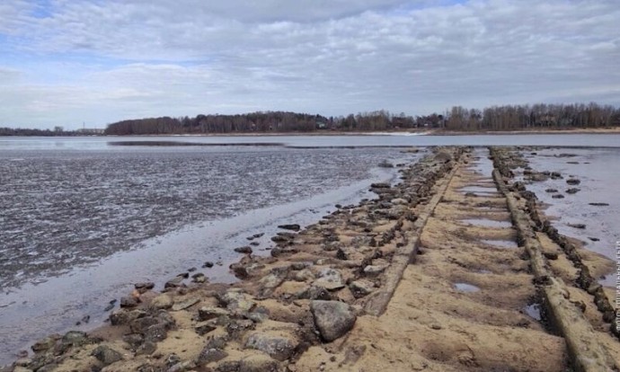 В Рыбинске уровень воды в Волге упал на 20 сантиметров