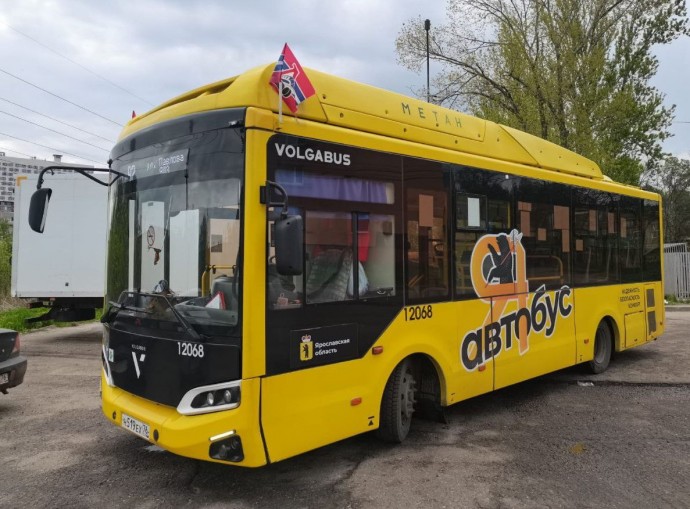 Ярославские автобусы и электробусы украсили символикой хоккейного клуба «Локомотив»