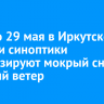 С 27 по 29 мая в Иркутской области синоптики прогнозируют мокрый снег и сильный ветер
