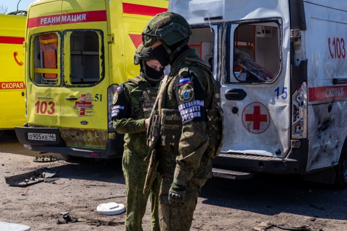 В Курске в результате атаки БПЛА повреждены автомобили скорой помощи