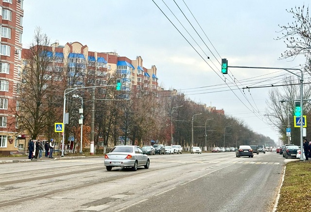 В Саранске установили новый светофор рядом с 4-й горбольницей