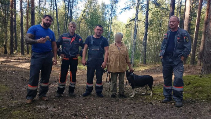 В Ярославле спасатели спасли заблудившуюся в лесу женщину с собакой