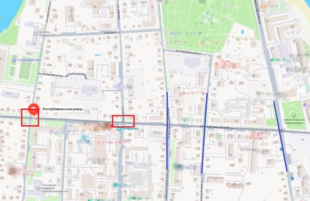 В Саранске с 1 ноября по 1 декабря ограничат движение на участке ул. Республиканской