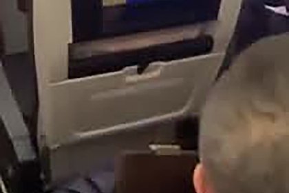 Пассажир самолета ударил попутчика по лицу за кражу сумки и попал на видео