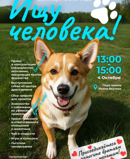 В Уфе пройдет благотворительная акция «Ищу человека» В Уфе пройдет благотворительная акция «Ищу человека»