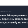 Минобороны РФ предложило изменить перечень заболеваний, исключающих службу по контракту