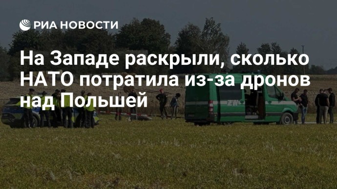На Западе раскрыли, сколько НАТО потратила из-за дронов над Польшей
