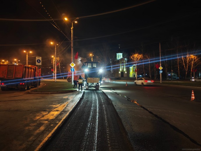Возле памятника Победы в Пензе начался ремонт дороги