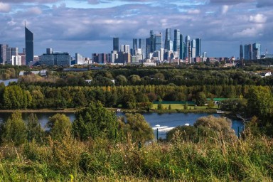 На Крылатских холмах реконструировали 88,7 тыс. кв. м велотрассы
