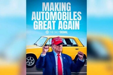 Анонс законопроекта США обернулся мемом из-за фото с «Жигулями» и Трампом