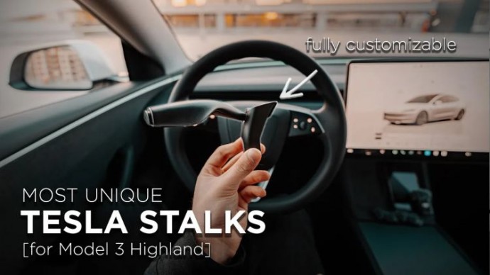 Найден способ вернуть на электромобили Tesla подрулевые переключатели