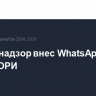 Роскомнадзор внес WhatsApp в реестр ОРИ