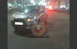 На Проспекте Строителей "Мицубиси" сбил пешехода