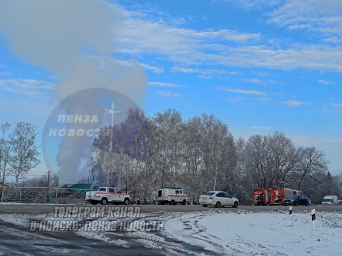 В селе под Пензой загорелся жилой дом
