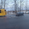 В Ярославле «Лада» врезалась в автобус: пострадал человек