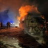 В Башкирии на трассе сгорел пассажирский автобус