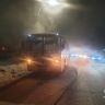 В городе Башкирии на ходу загорелся автобус