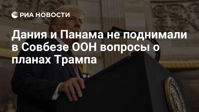 Дания и Панама не поднимали в Совбезе ООН вопросы о планах Трампа