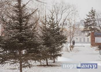 Понедельник встретит амурчан снегом