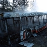 В Перми автобус маршрута № 15 вылетел в кювет и загорелся
