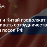 Россия и Китай продолжат наращивать сотрудничество, заявил посол РФ