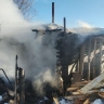 В селе Макаровского района загорелась баня