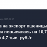Пошлина на экспорт пшеницы из РФ с 22 января повысилась на 10,7%, почти до 4,7 тыс. руб./т