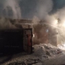 В Благовещенске тушили автобус