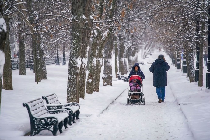 Снегопад в Москве продлится до утра