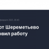 Аэропорт Шереметьево возобновил работу