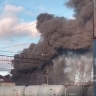 Пожар в цехе по производству полистирола в Екатеринбурге