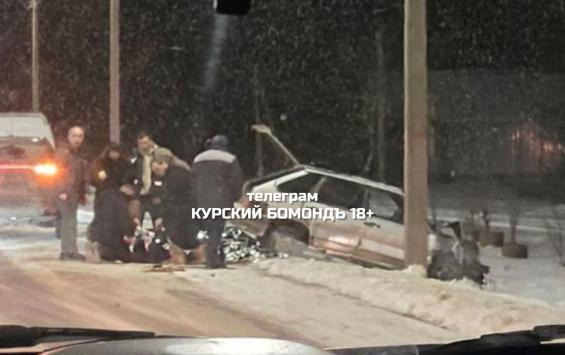 В Курской области 15 февраля в ДТП пострадал 25-летний водитель