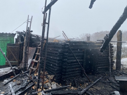 В Пензенской области в горящей бане погиб мужчина