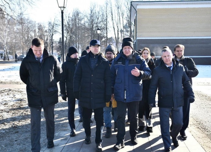 Игорь Щеголев и Михаил Евраев оценили объекты благоустройства в Ростове Великом