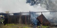 В Астрахани на пожаре пострадала женщина
