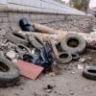В Астрахани на путепроводе отмывают шумовые экраны